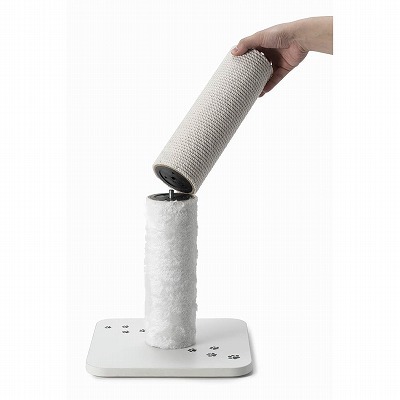 ＜猫壱＞猫用爪とぎ　タテ型爪とぎ　バリバリつめとぎポール交換用つめとぎ綿　交換