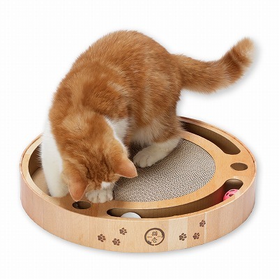 バリバリパッド コロコロボール<br><p style="font-size:75%;">２種類のボールがコロコロ回って狩猟本能を刺激</p>