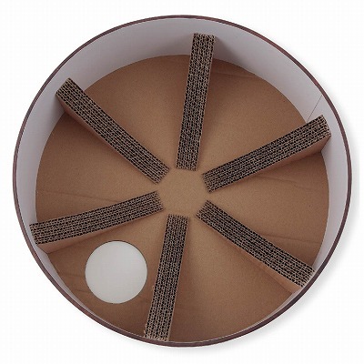 ＜猫壱＞爪とぎ　交換用爪とぎ　バリバリボウル交換用2個パック ダークブラウン　バリバリボウル中