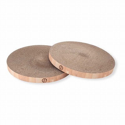 バリバリボウルXL　交換用つめとぎ　2個パック　ライトブラウン<br><p style="font-size:75%;">大きな猫ものびのび 寝てよし、研いでよし</p>