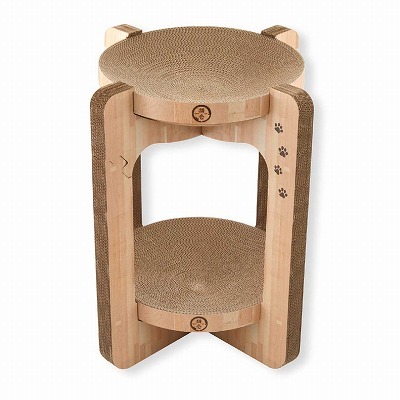 ＜猫壱＞爪とぎ　ダンボール　バリバリボウルタワー　商品画像1