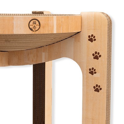 ＜猫壱＞爪とぎ　ダンボール　バリバリボウルタワーXL　ライトブラウン　商品画像3