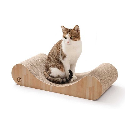 ＜猫壱＞猫用つめとぎ　バリバリベッドカールL　メイン画像