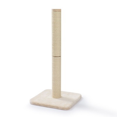 ＜猫壱＞猫用つめとぎ　タテ型つめとぎ　バリバリつめとぎポールL 麻　商品画像1