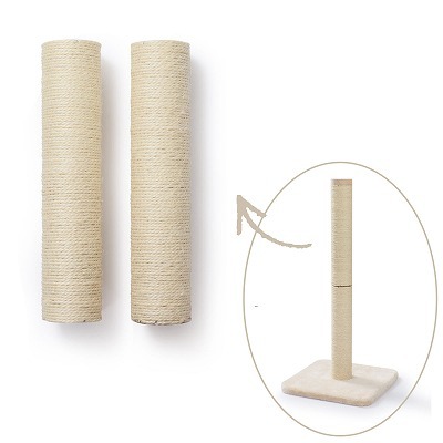 バリバリつめとぎポールL 麻 交換用つめとぎ2個パック<br><p style="font-size:75%;">猫とあなたをもっとハッピーに</p>