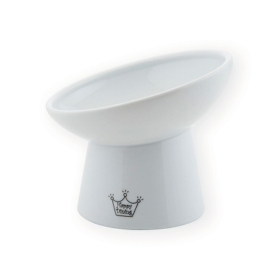 ＜猫壱＞猫用食器　脚付食器　ハッピーダイニング 猫用　脚付にゃにゃめフードボウル　レギュラー　猫柄　商品画像３