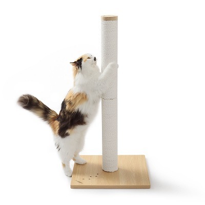 バリバリつめとぎポール ウッドプレミアム Lサイズ 紙縄 ライトブラウン<br>Amazon専売