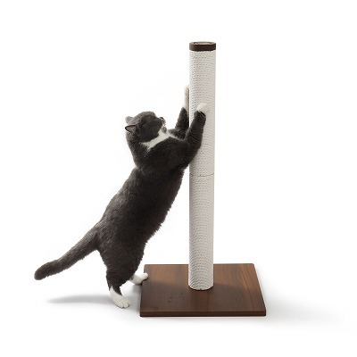 バリバリつめとぎポール ウッドプレミアム Lサイズ 紙縄 ダークブラウン<br>Amazon専売