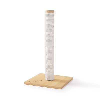 ＜猫壱＞猫用つめとぎ　バリバリつめとぎポール ウッドプレミアム レギュラー 交換用つめとぎ 紙縄 ホワイト　　商品画像2