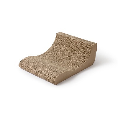 ＜猫壱＞爪とぎ　ダンボール　L字爪とぎ　バリバリボード ウッドプレミアム 交換用つめとぎ Lサイズ　　商品画像２