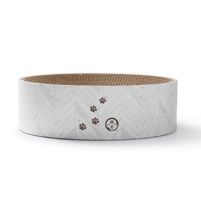 ＜猫壱＞バリバリボウル　ヘリンボーンホワイト　DCM限定　商品画像2