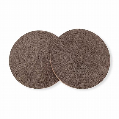 ＜猫壱＞爪とぎ　ダンボール　バリバリボウルタワーXL 交換用つめとぎ 2個パック ライトブラウン 商品画像１