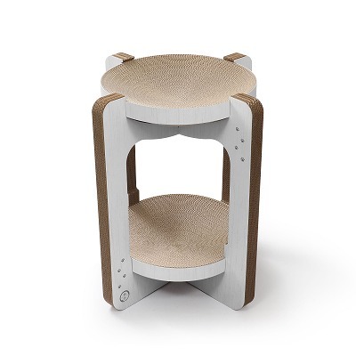 ＜猫壱＞爪とぎ　ダンボール　バリバリボウルタワー　チャーム限定　商品画像1