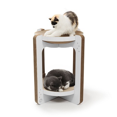 ＜猫壱＞爪とぎ　ダンボール　バリバリボウルタワーXL 交換用つめとぎ 2個パック チャーム限定 商品画像3