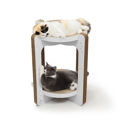 ＜猫壱＞爪とぎ　ダンボール　バリバリボウルタワーXL 交換用つめとぎ 2個パック チャーム限定 商品画像２