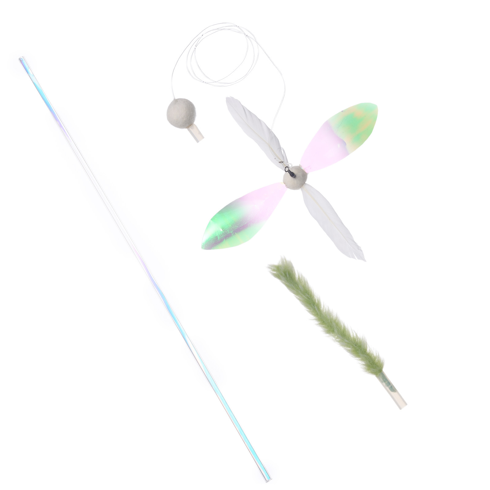 Tail twitch 猫壱 necoichi 猫おもちゃ ねこじゃらし フィルム リボン ロング 替え 猫 ねこ ネコ おもちゃ 猫用おもちゃ ペットグッズ 羽根 運動不足解消 ペット用品　商品画像3