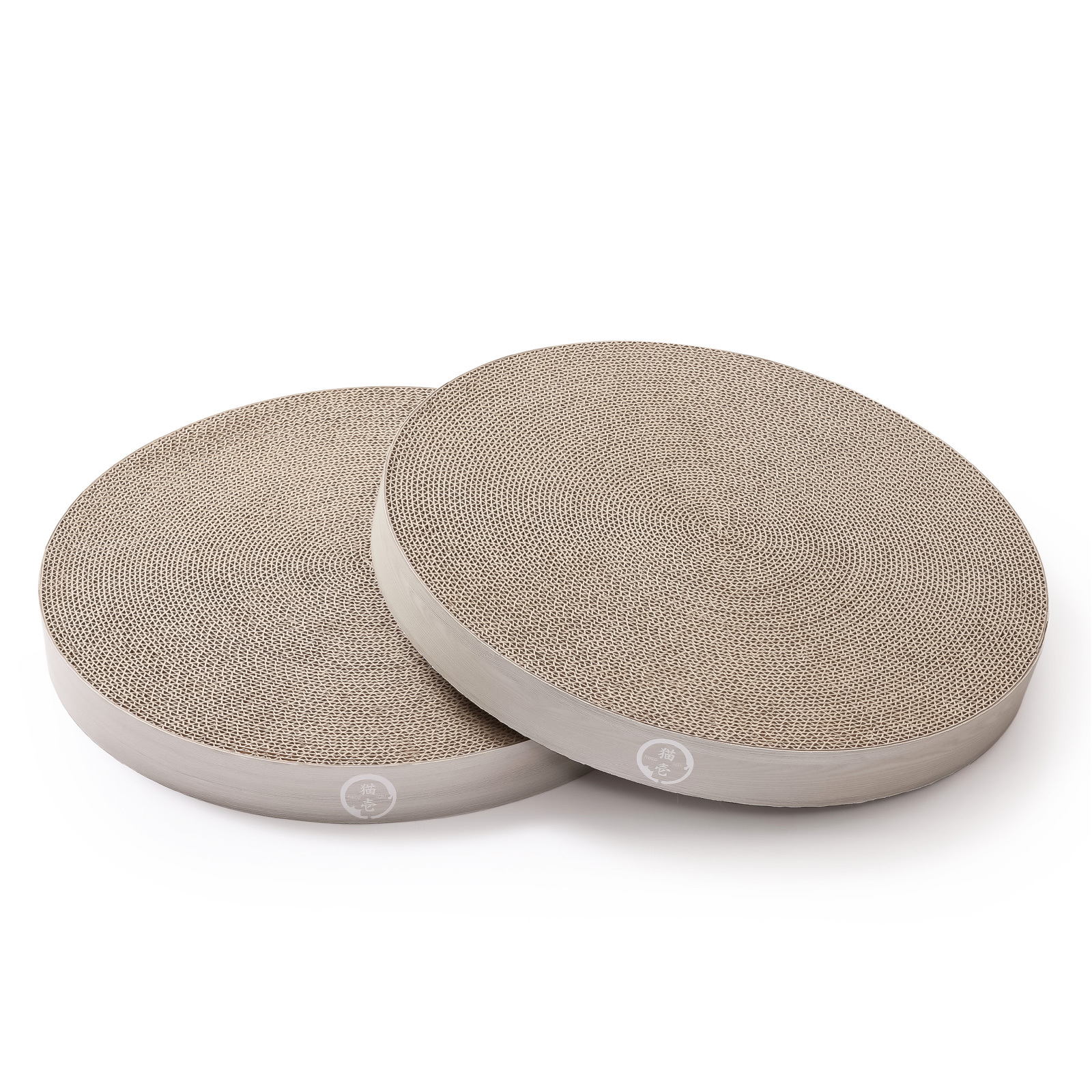 バリバリボウルXL交換用つめとぎ　2個パック　ナチュラル<br><p style="font-size:75%;">大きな猫ものびのび 寝てよし、研いでよし</p>