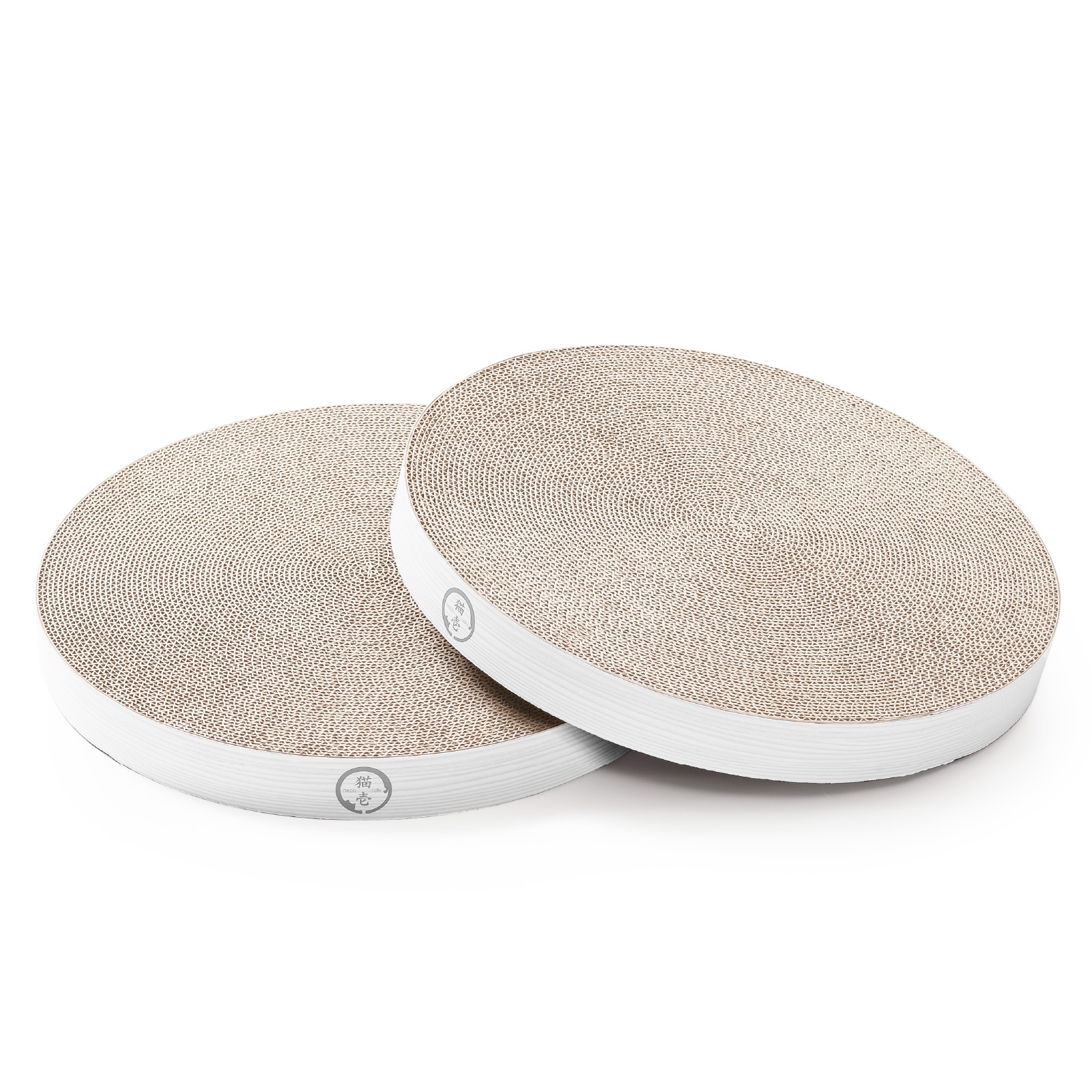 バリバリボウルXL交換用つめとぎ　2個パック　ホワイト<br><p style="font-size:75%;">大きな猫ものびのび 寝てよし、研いでよし</p>